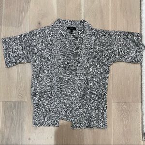 Small elbow-length-sleeve B&W cardigan from forever 21